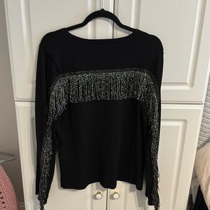 INC fringe Sweater